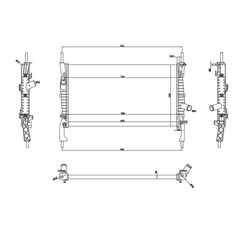 Drivetec rad0055 radiator - rad0055,