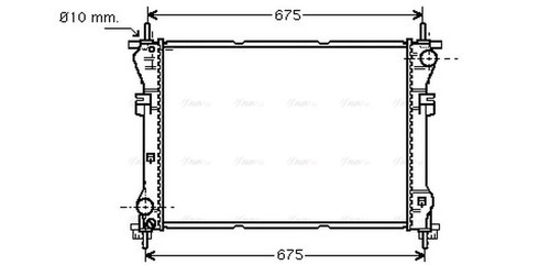 Ava coolant radiator fd2319 - coolant,